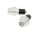 handlebar vibration dampers / bar ends short 17.5mm - silver