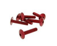 fairing screws hex socket head - anodized aluminum red -...