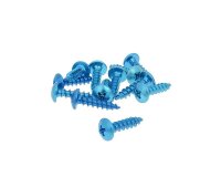 fairing screws anodized aluminum blue - set of 12 pcs -...