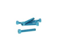 hexagon socket screw set - anodized aluminum blue - 6 pcs...