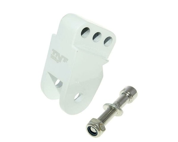 shock extender CNC 3-hole adjustable mounting white for CPI, Keeway, Generic