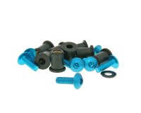hexagon socket screw set incl. nuts M5x16 aluminum blue -...