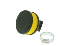 air filter Flat Foam yellow 28-35mm bent carb connection...