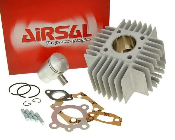 Zylinderkit Airsal T6-Racing 48,8ccm 38mm für Puch Automatik, X30 mit kurzen Kühlrippen