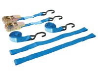 motorbike tie-down set 25mm with hooks - 2 pieces incl....