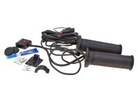 heated grip kit Koso black 130mm for quad, ATV (w/ thumb...