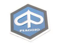 horn cover emblem / badge Piaggio 25x30mm aluminum to...