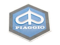 horn cover emblem / badge Piaggio 31x36mm aluminum to...