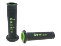 handlebar grip set Domino A010 on-road black / green open...