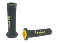 handlebar grip set Domino A010 on-road black / yellow...