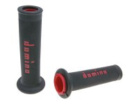 handlebar grip set Domino A010 on-road black / red open...