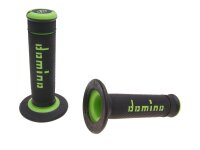 handlebar grip set Domino A190 off-road black / green