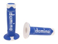 handlebar grip set Domino A260 off-road blue / white