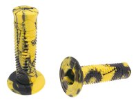handlebar grip set Domino A260 off-road snake black / yellow