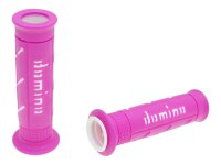 handlebar grip set Domino A250 on-road pink / white open...