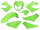 Verkleidungskit grün für Derbi Senda R, SM X-Treme, SM DRD