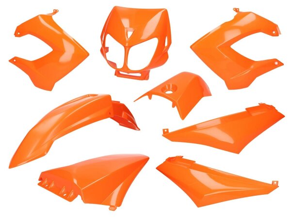 Verkleidungskit orange für Derbi Senda R, SM X-Treme, SM DRD