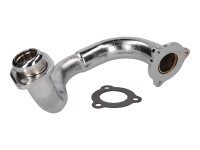exhaust manifold chromed, unrestricted for Aprilia SX,...