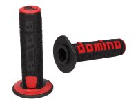 handlebar grip set Domino A360 off-road black / red