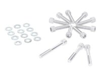 engine case / variator cover screw set silver-colored for...