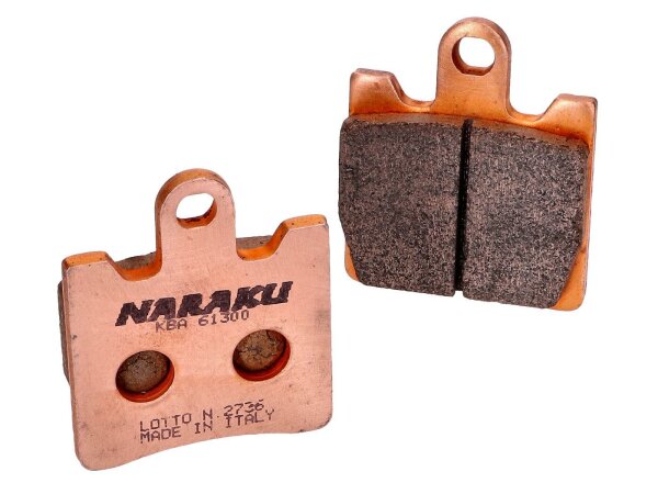 brake pads Naraku sintered for Suzuki AN Burgman 250, 400 -2006, SYM GTS 250 Joymax -2006