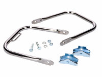 rear luggage rack chromed w/ short support handle for...