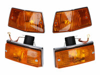 indicator light set complete front and rear, orange for...