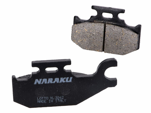 brake pads Naraku organic for Yamaha 660 YXR FAR/FAS Rhino (4x4), 700 YFM Raptor, 700 YFM RY