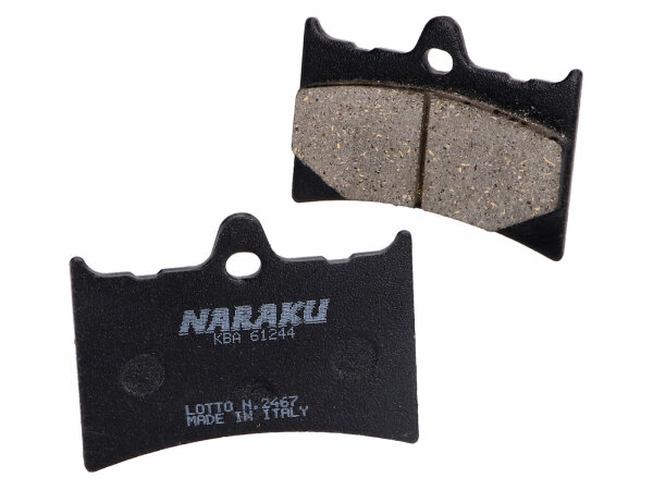 Bremsbeläge Naraku organisch für Aprilia AF1 Futura 125, RS 125