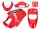 Verkleidungskit rot 5-teilig für MBK Booster -2004, Yamaha BWS -2004