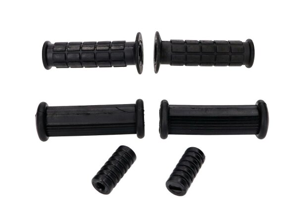 frame, gearshift, kick starter, handlebar rubber parts set 6-piece for Simson S50, S51, S53, S70, S83