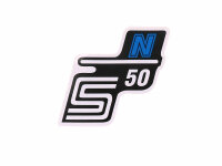 Schriftzug S50 N Folie / Aufkleber blau für Simson S50
