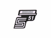 Schriftzug S51 Enduro Folie / Aufkleber silber für...