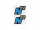 logo foil / sticker S50 N black-blue 2 pieces for Simson S50N
