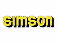 logo foil / sticker tank yellow, black for Simson S51