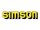 Schriftzug Folie / Aufkleber Tank gelb, schwarz für Simson S51