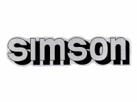 logo foil / sticker tank silver, black for Simson S51