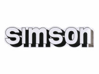 logo foil / sticker tank white, black for Simson S51