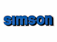 logo foil / sticker tank blue, black for Simson S51