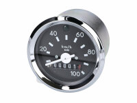 speedometer Pulsotronic 100km/h round shape 60mm w/ LED...