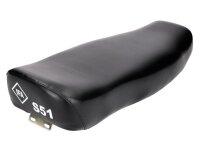 seat / two-seat black w/ IFA S51 logo for Simson S50,...