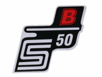Schriftzug S50 B Folie / Aufkleber rot für Simson S50