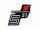 logo foil / sticker S51 B red for Simson S51