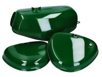 fuel tank and side cover set billiard green for Simson...