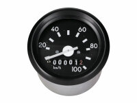 speedometer 100km/h round shape 60mm w/o direction...