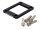 intake manifold spacer Doppler 5mm black for Minarelli AM, Derbi EBE, EBS, D50B