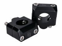 handlebar clamp set Doppler 22mm to 28.6mm black