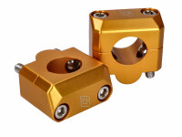 handlebar clamp set Doppler 22mm to 28.6mm gold