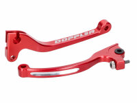 brake and clutch lever set Doppler CNC red for Rieju,...