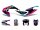 Dekor / Sticker Kit schwarz-pink-blau matt für Aprilia SX50 2018- Euro4